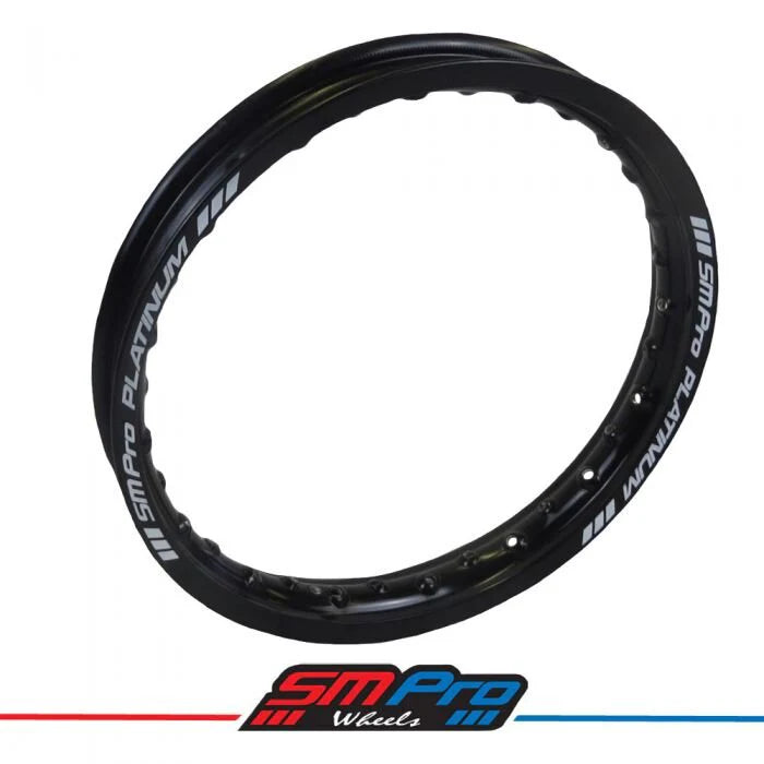 SM Pro 17" Black Front Rim - KLX140